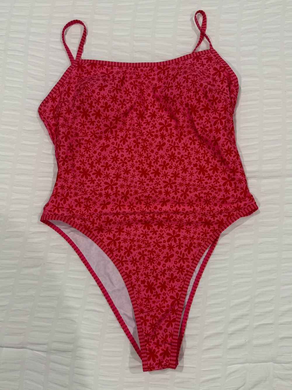 Women’s Pink Floral One-Piece Swimsuit